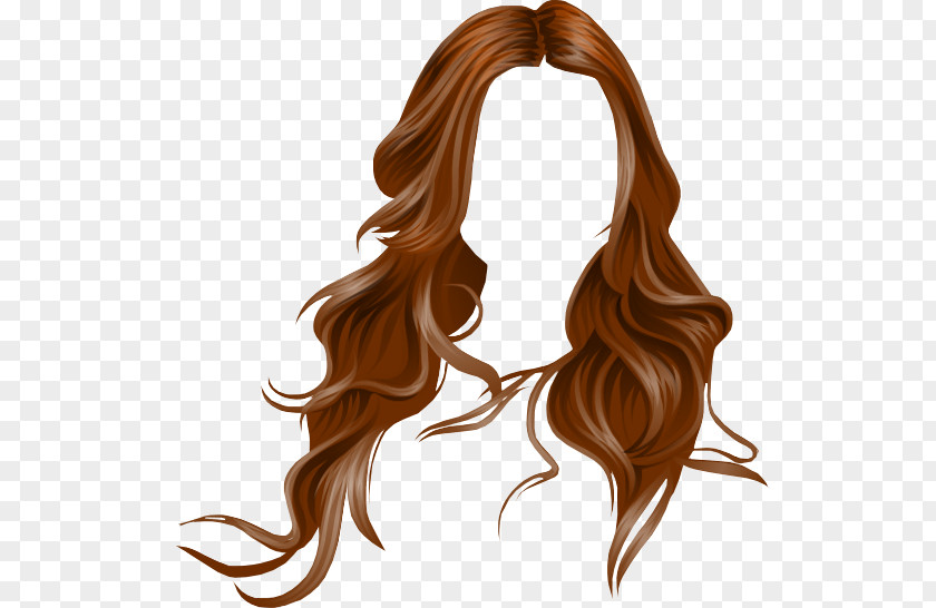 Hair Long Stardoll Wig Coloring PNG