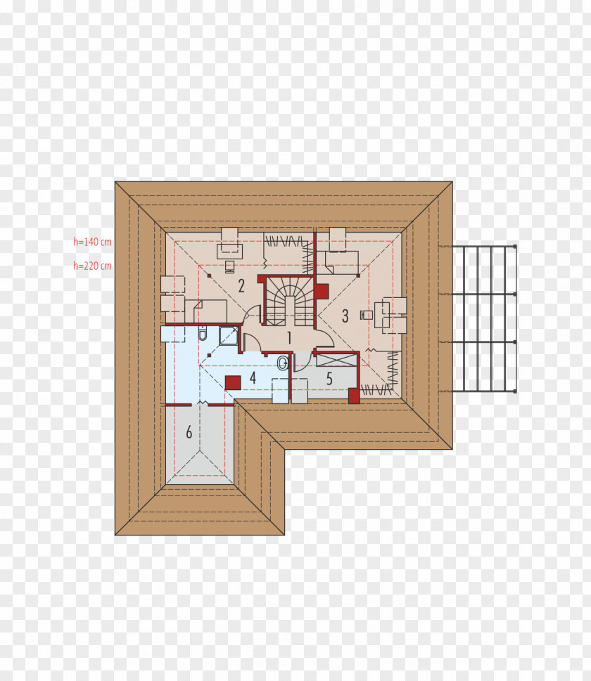 House Archipelag Attic Building Floor Plan PNG