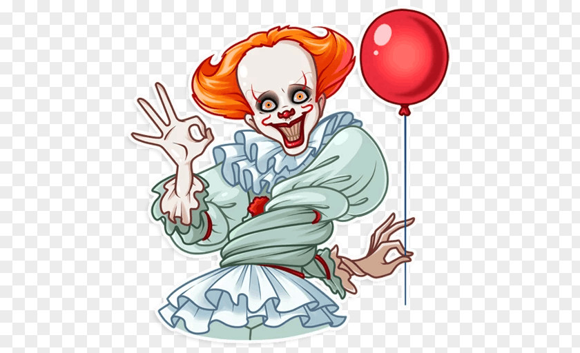 It Telegram Sticker 2016 Clown Sightings PNG