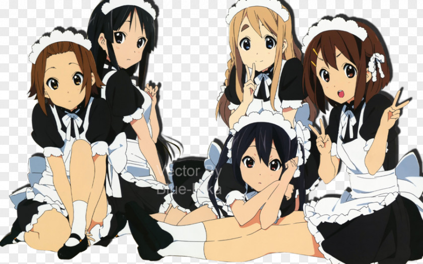 Maid Ritsu Tainaka K-On! Azusa Nakano Tsumugi Kotobuki Mio Akiyama PNG