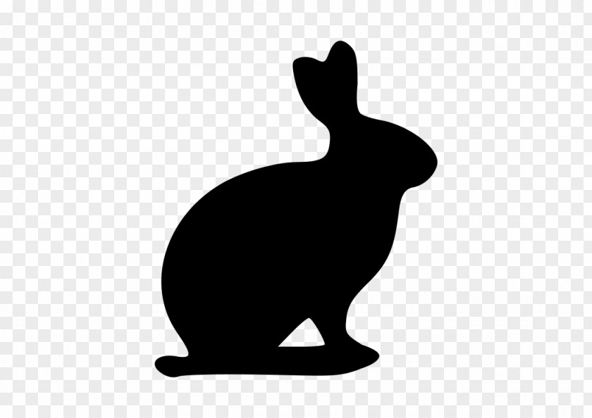 Rabbit Silhouette Easter Bunny Symbol Clip Art PNG