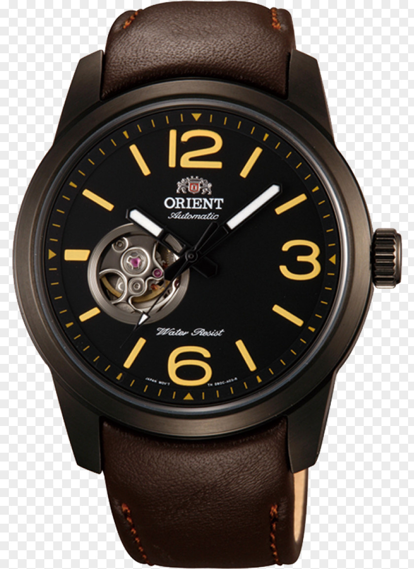 Watch Orient Automatic Clock Leather PNG