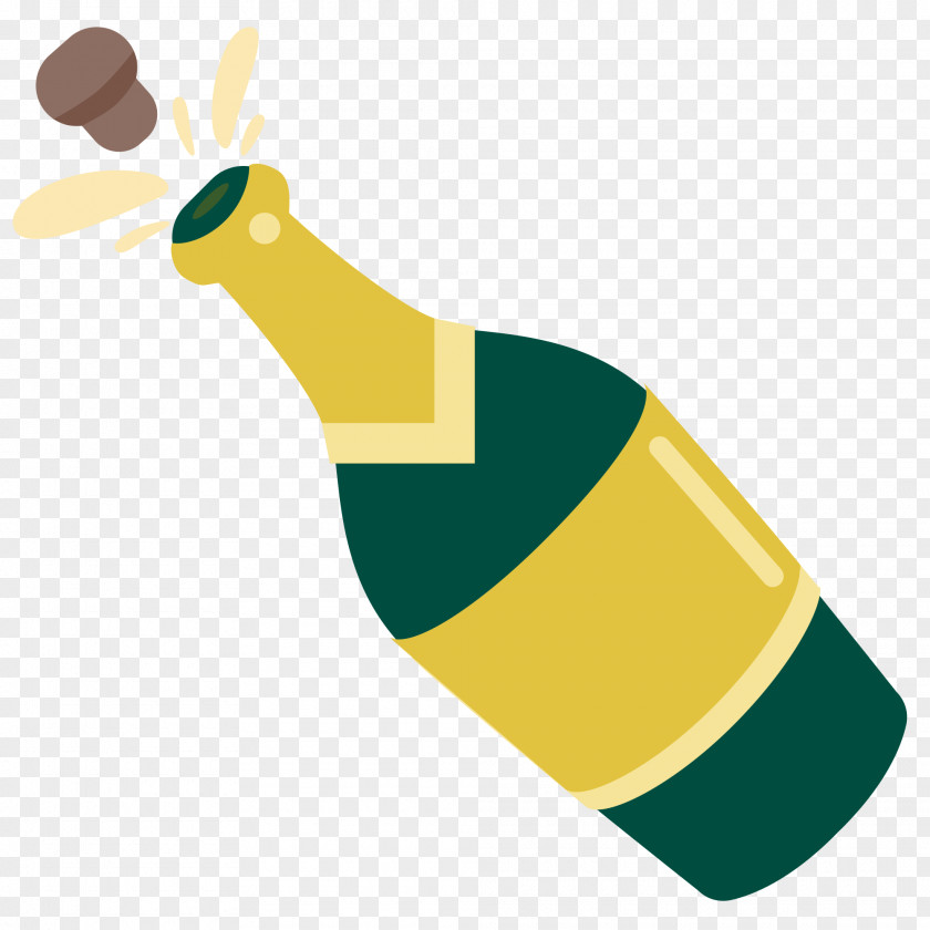 Champagne Beer Emojipedia Bottle PNG