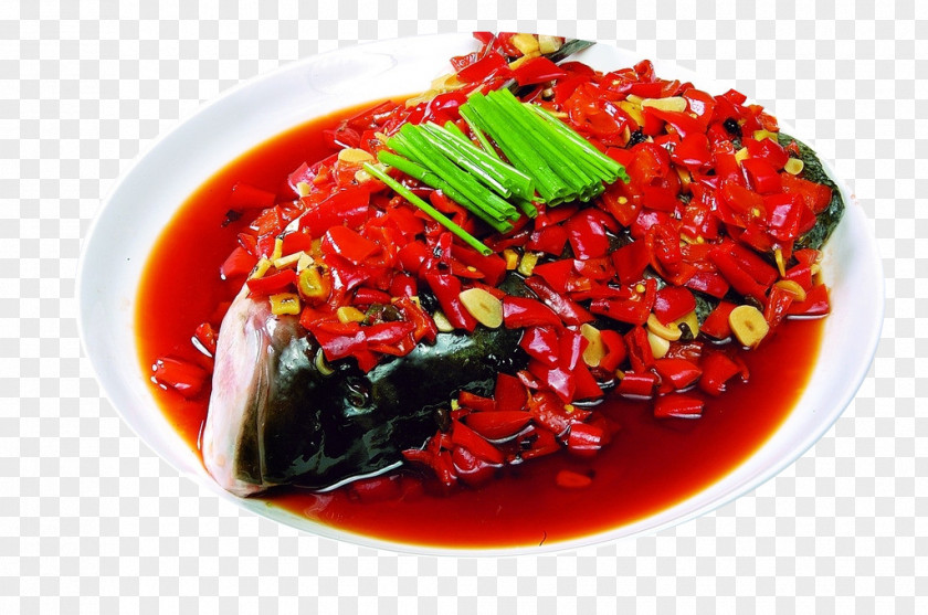 Fish Head Chinese Cuisine Mapo Doufu Sweet And Sour Dish Capsicum Annuum PNG