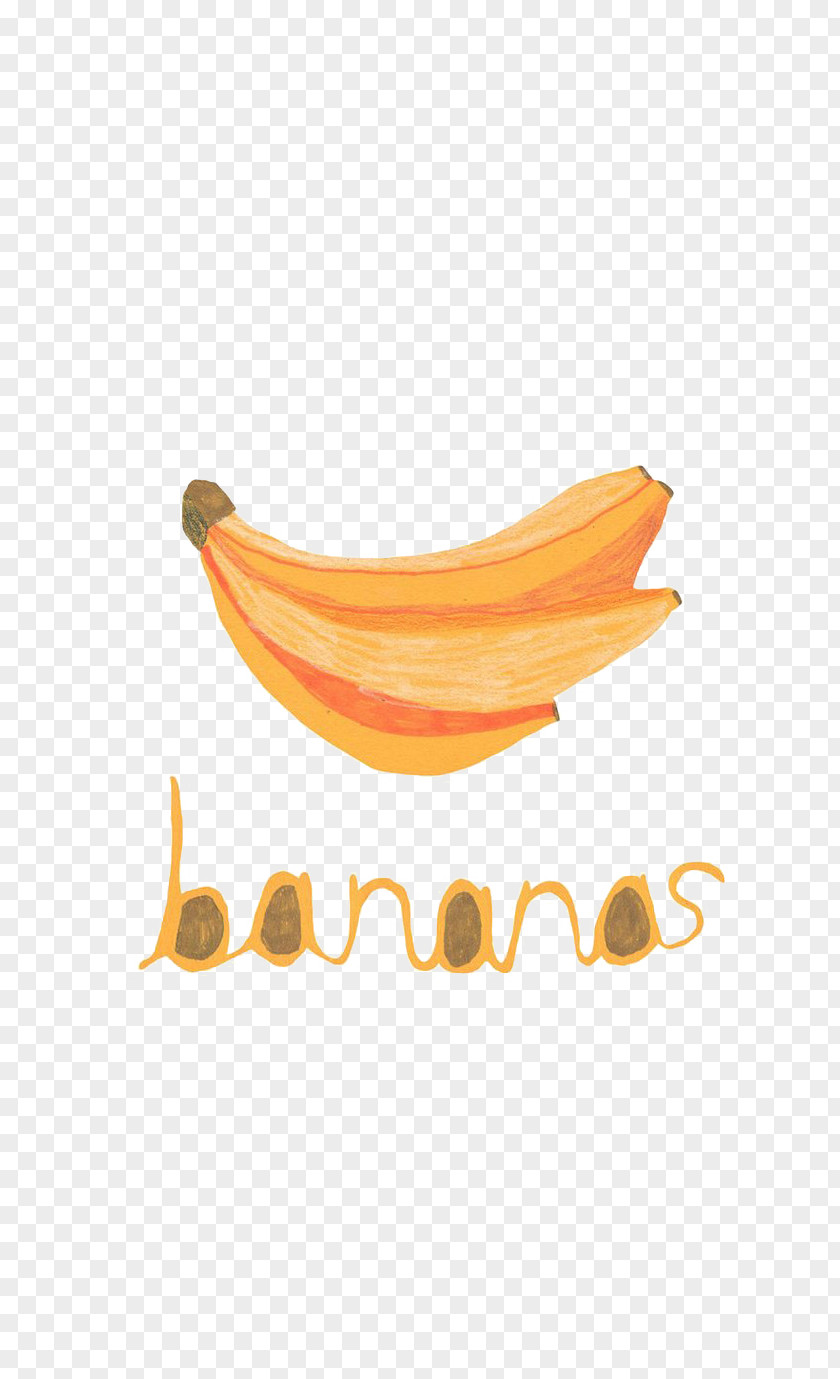 Fresh And Lovely Hand-painted Banana Wallpaper PNG