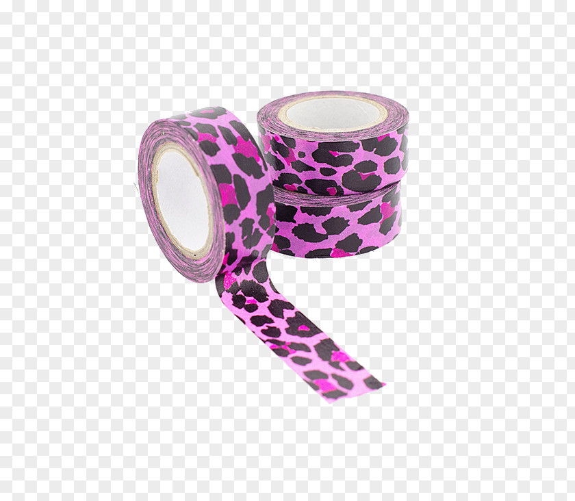 Leopard Tape Adhesive Red PNG