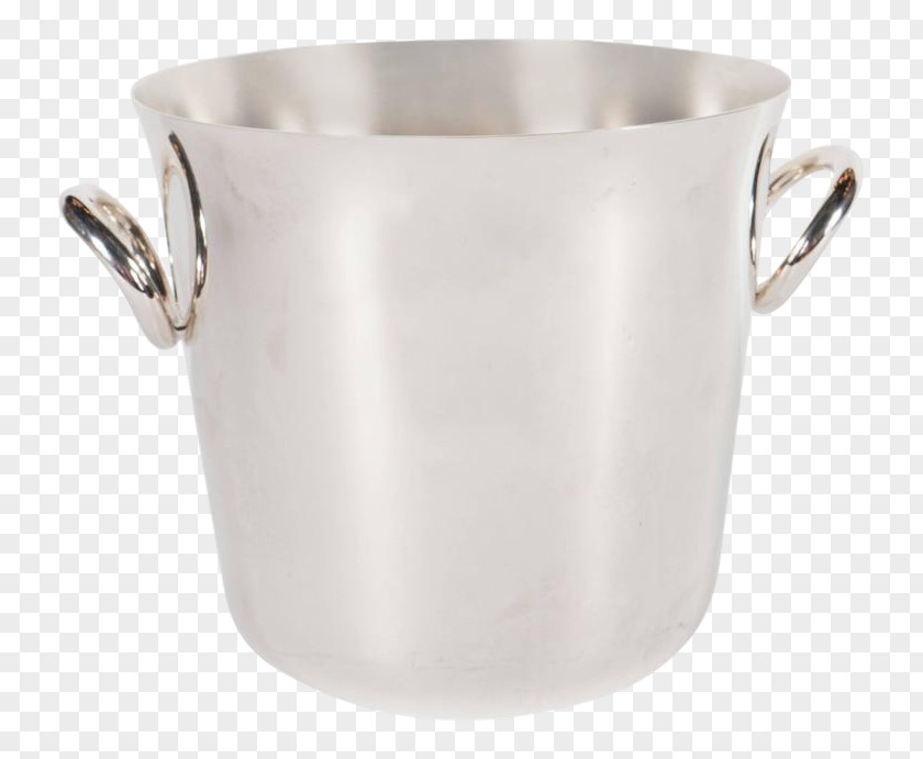 Silver Christofle Vertigo Bucket Art Deco PNG
