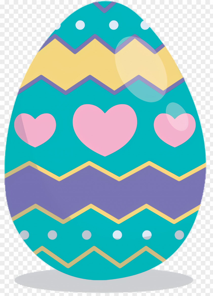 Oval Aqua Easter Egg Background PNG