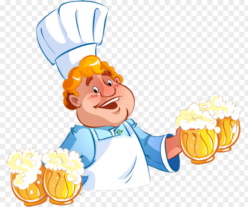 Beer Chef Cook Clip Art PNG