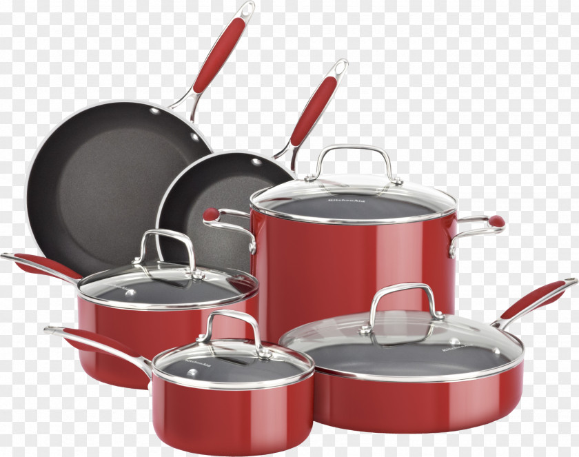 Cooking Pot Cookware Non-stick Surface KitchenAid Frying Pan Aluminium PNG