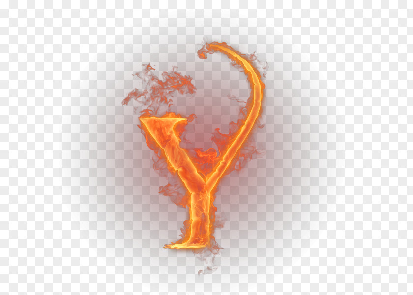 Fire Letter English Alphabet Y PNG