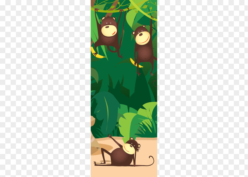 Mural Graffiti Mammal Cartoon Jungle PNG