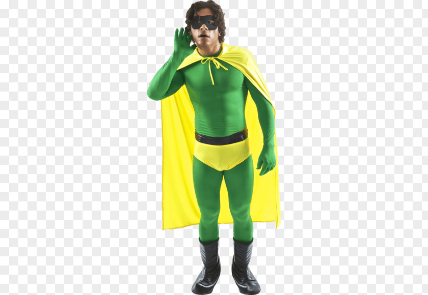 Suit Superhero Yellow Costume Party Green PNG