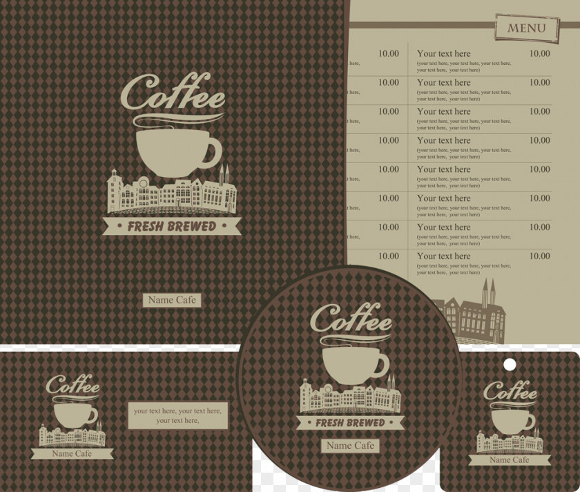 Vector Menu Coffee Cafe Breakfast Restaurant PNG