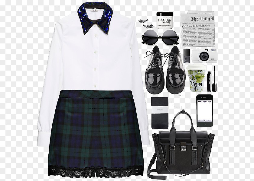 Women With Competent Workplace Tartan Woman Fashion PNG