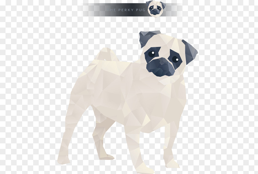 Low Poly Pug T-shirt Puppy Toy Dog Fawn PNG