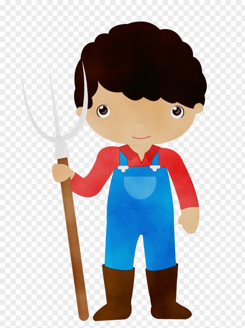 Standing Cartoon Boy PNG