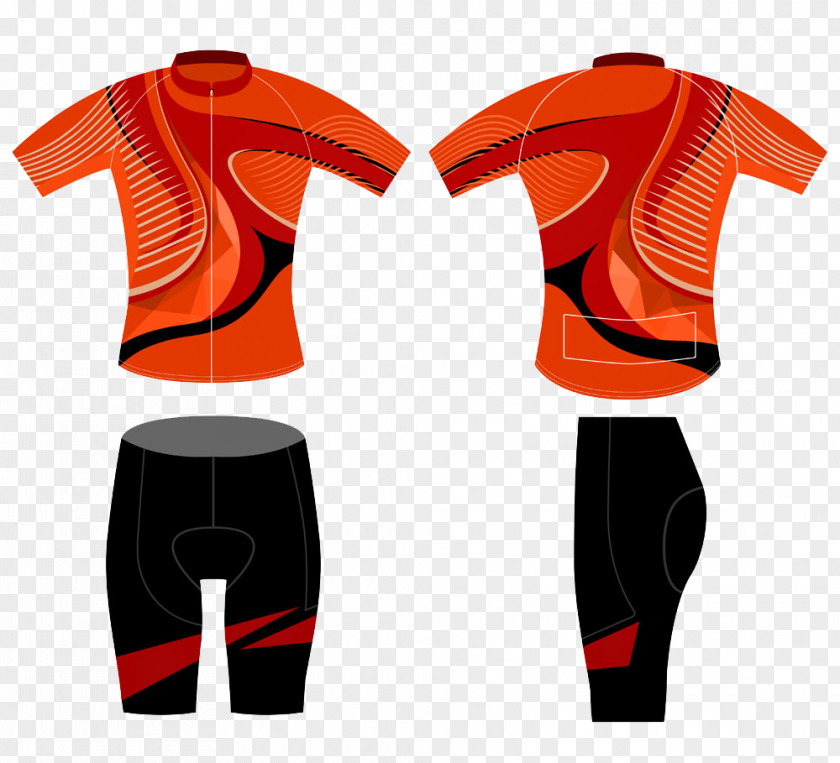 Sporty Red Lines T-shirt Printing Stock Photography Cycling Jersey PNG