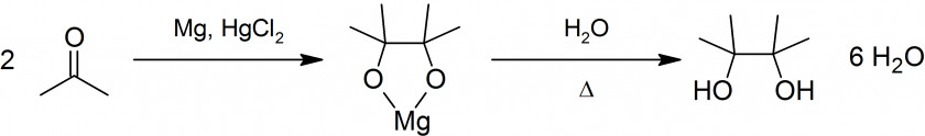 Acetone Pinacol Rearrangement Reaction Pinacolone Chemical PNG