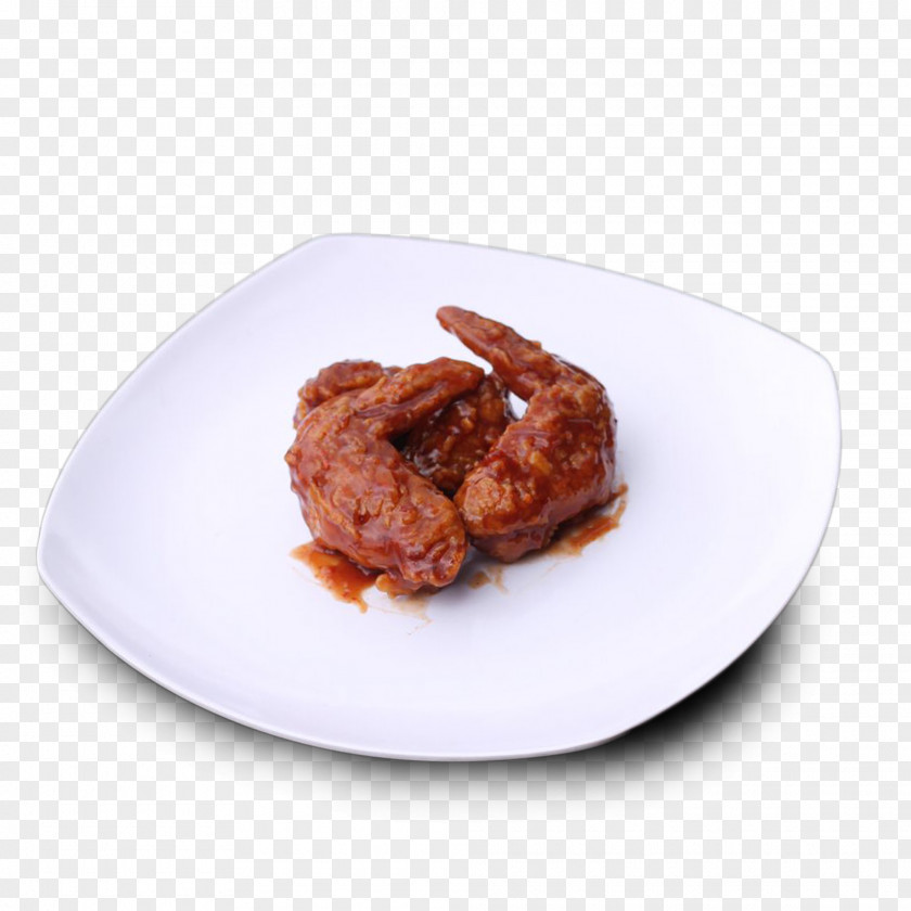 Braised Chicken Wings Meatball Tableware Cooked Rice Menu Recipe PNG