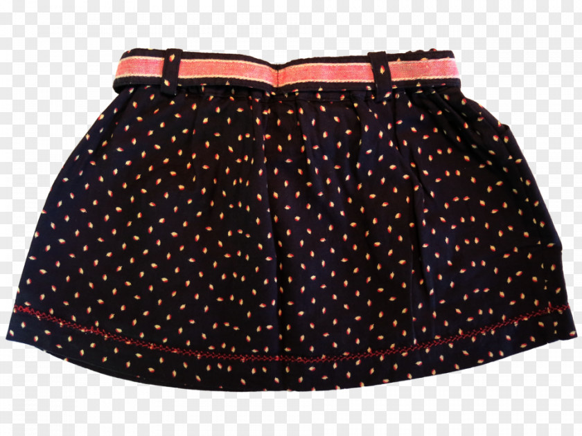 Orange Skirt Polka Dot Pattern PNG
