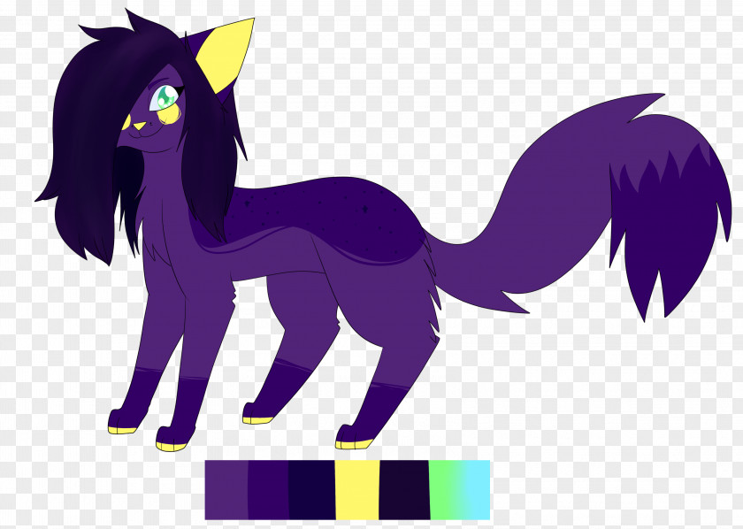 Purple Dream Pony Cat Mustang Pack Animal Mane PNG