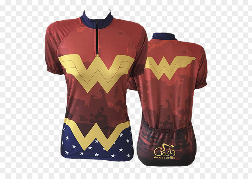 T-shirt Wonder Woman Sport Sleeve PNG