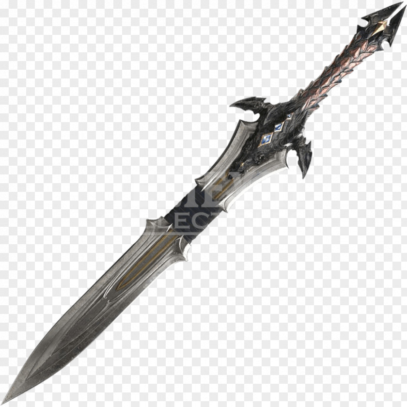World Of Warcraft Bowie Knife Anduin Lothar Throwing Sword PNG