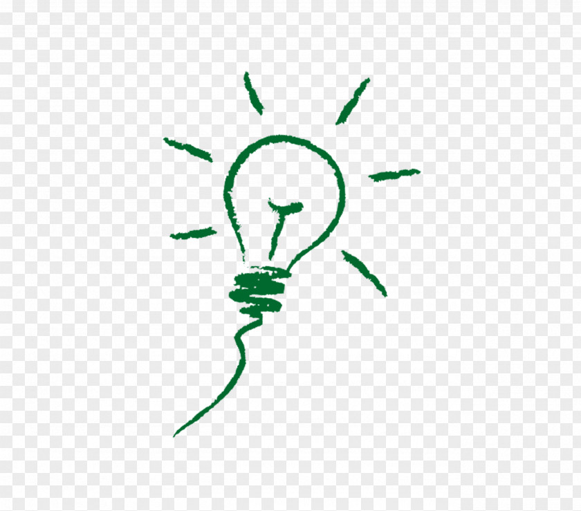 Painted Green Light Bulb Incandescent Incandescence PNG