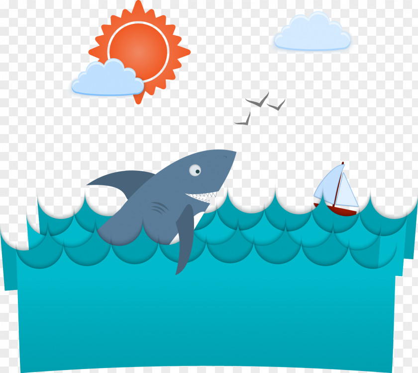 Vector Shark Illustration PNG