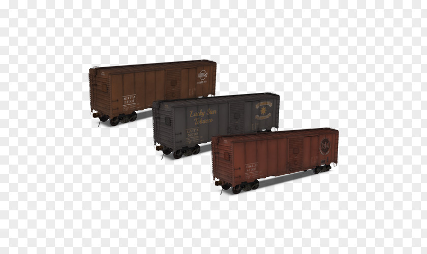 Acf Boxcars Railroad Car Locomotive Rail Transport Taxi Goods Wagon PNG