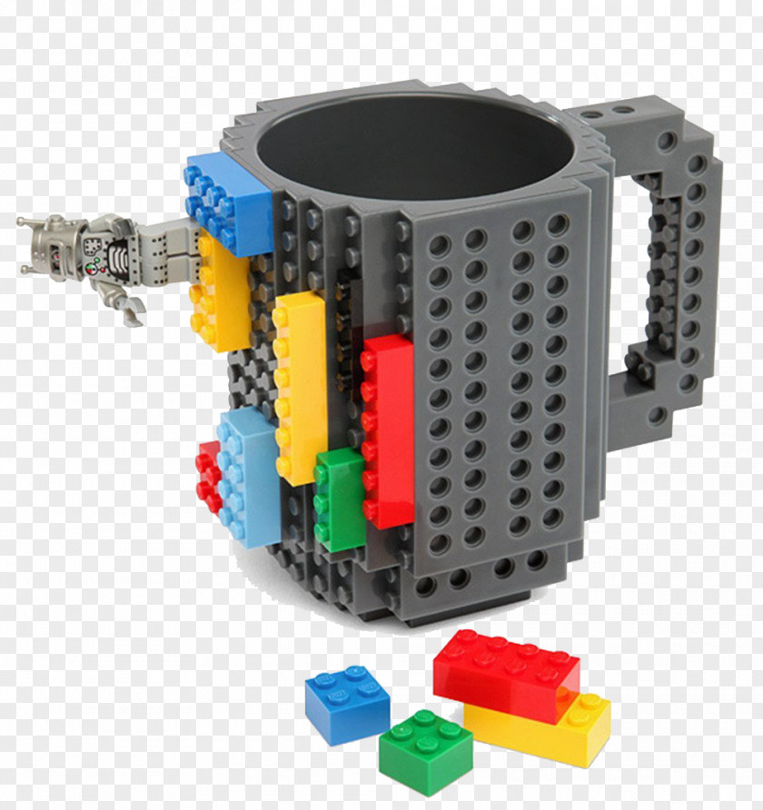Coffee 1 X Build On Brick Mug Red 12 Oz LEGO Toy Block PNG