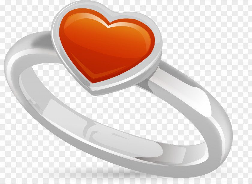 Heart Love Marriage Ring PNG