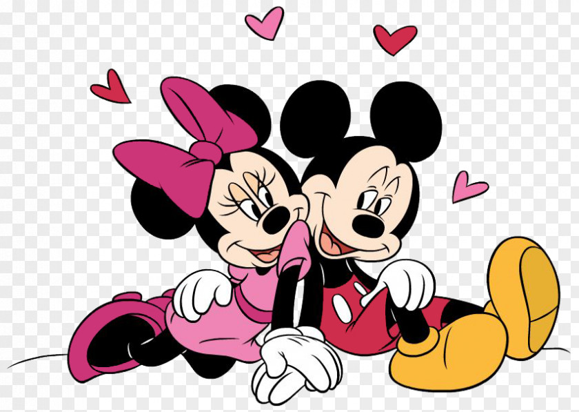 Mickey Minnie Mouse Valentine's Day Clip Art PNG