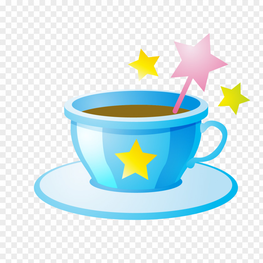 Blue Coffee Cup Drink PNG