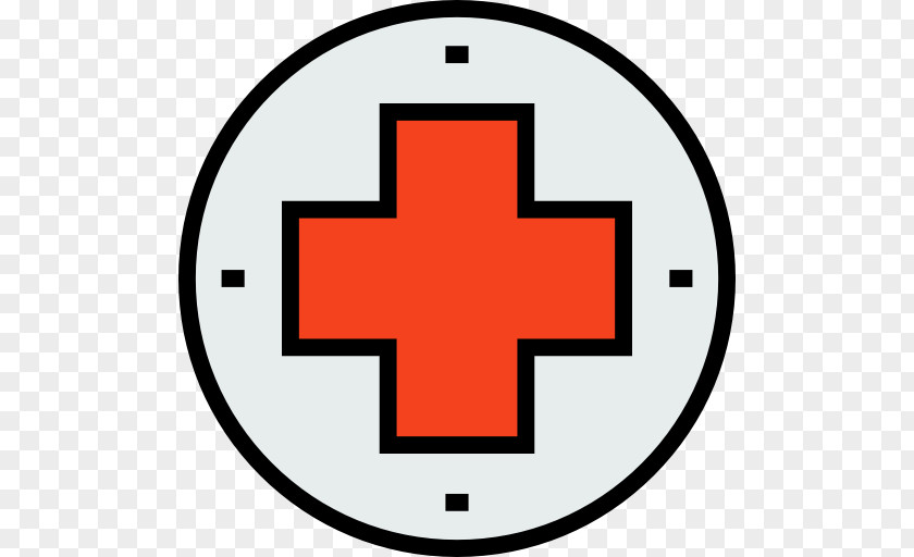 Red Cross Badge Medicine Hospital Icon PNG
