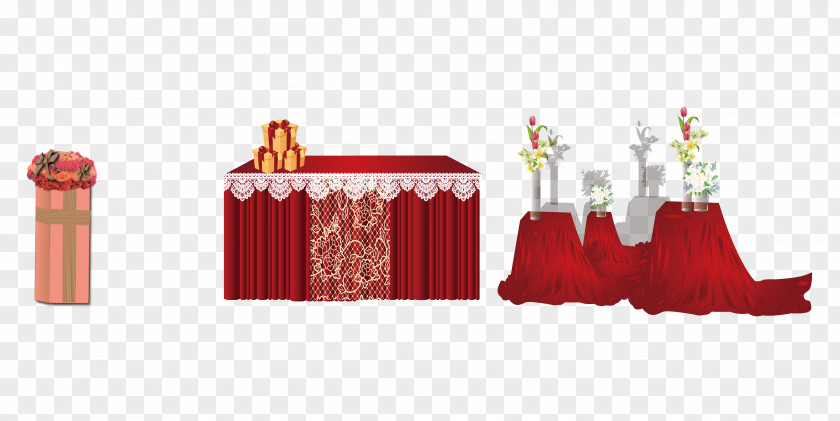 Red Table PNG