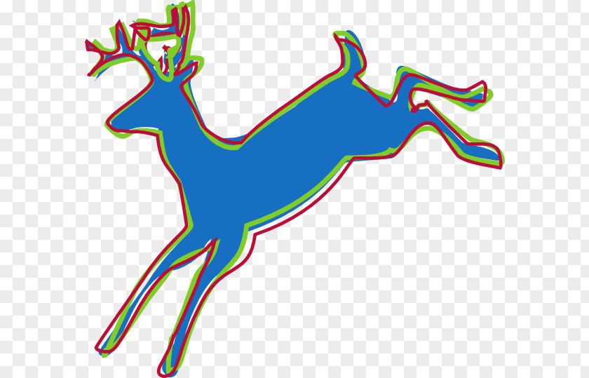 Reindeer Silhouette Clip Art PNG