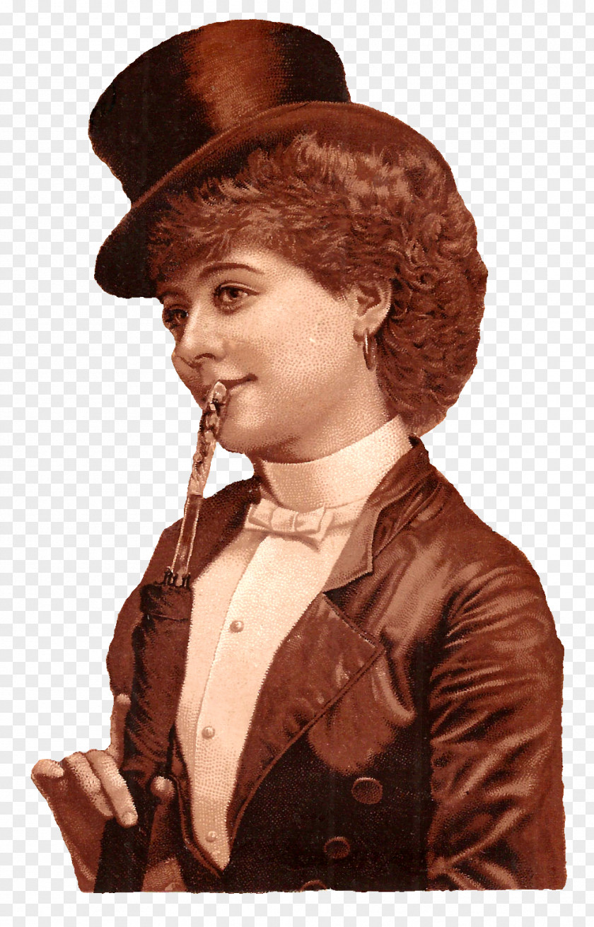 Woman Fedora Victorian Era Portrait Gentleman PNG