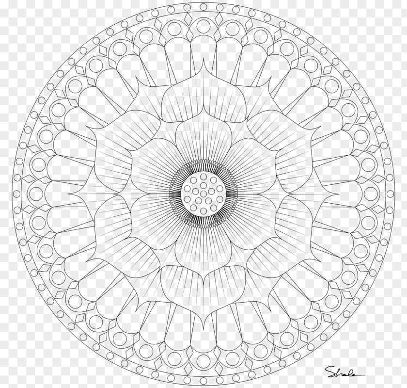 Circle Mandala Coloring Book Nelumbo Nucifera Sacred Geometry PNG