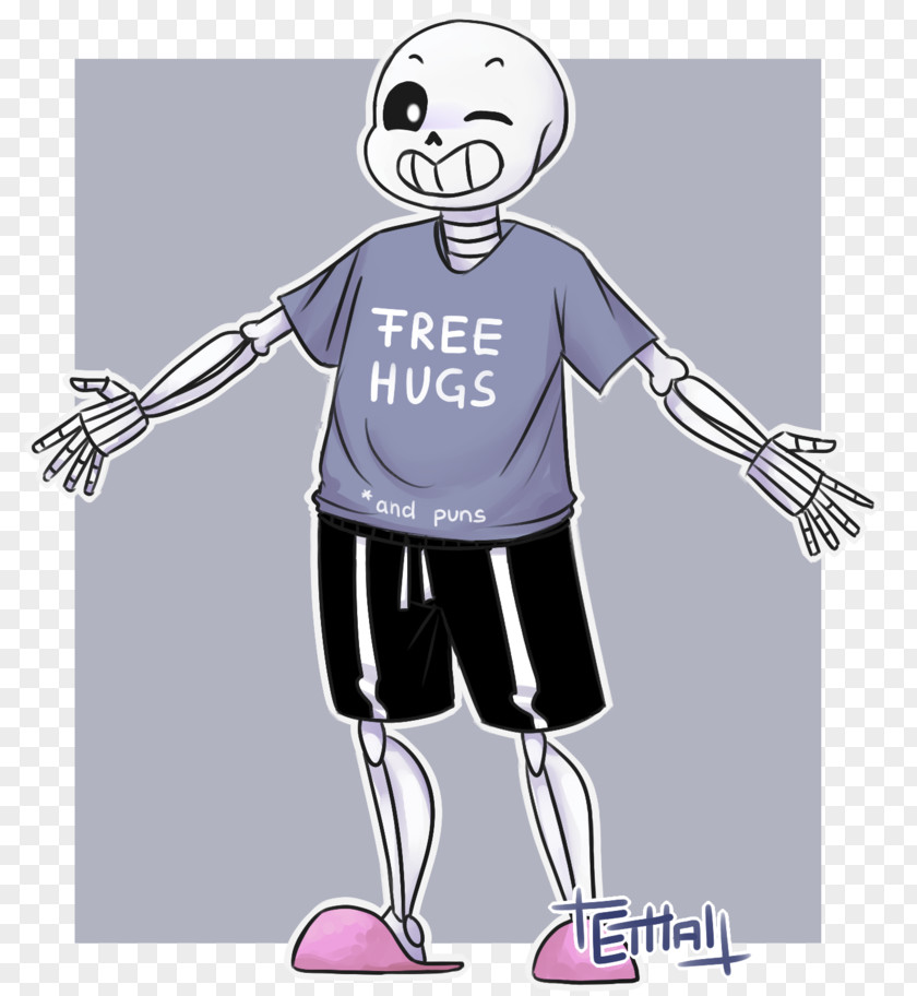 Free Hugs Campaign Undertale Sans. Drawing PNG