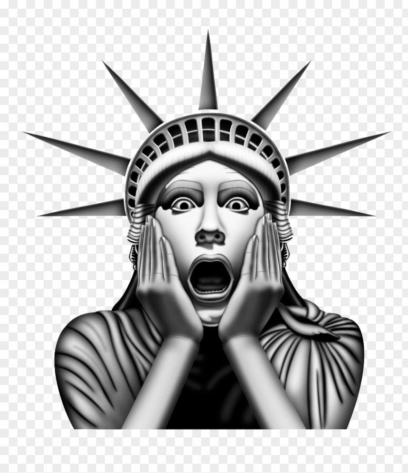 Funny Surprised Statue Of Liberty Download Icon PNG