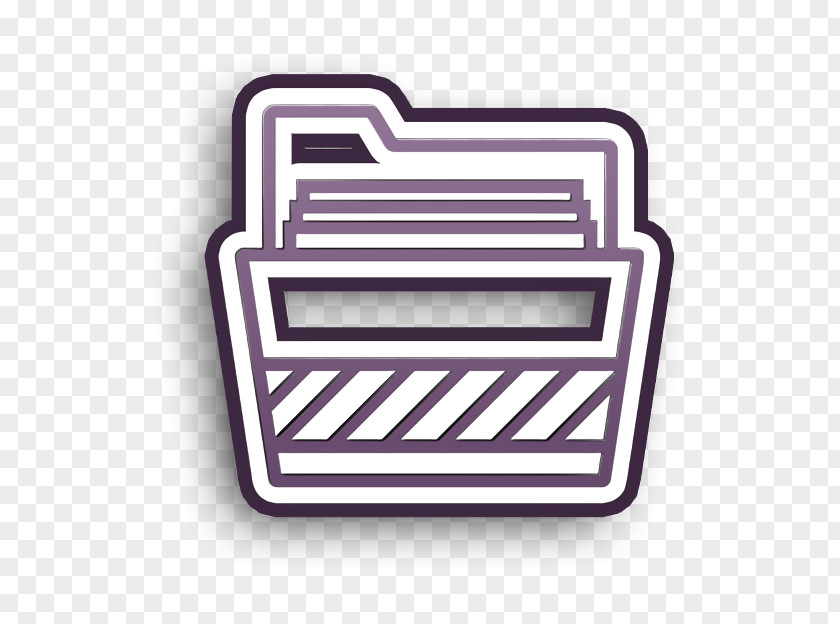 Label Rectangle Folder Icon Essential Set PNG