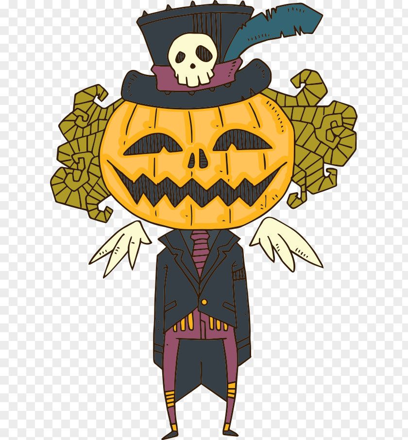 Vector Halloween Cartoon Characters Jack-o'-lantern PNG