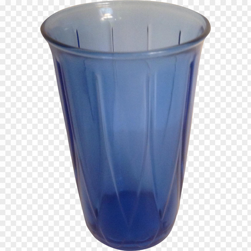 Glass Highball Cobalt Blue Plastic PNG