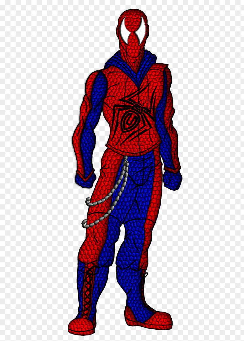 Lord Mobile Cobalt Blue Superhero Costume Clip Art PNG