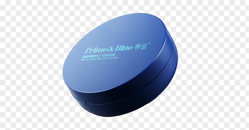 Respect Blue Men's BB Cream Box Brand Font PNG