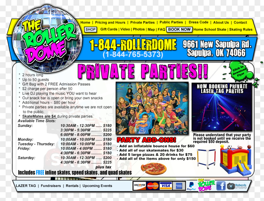 Sapulpa U.S. Route 66Private Parties Recreation Roller Skating The Dome PNG