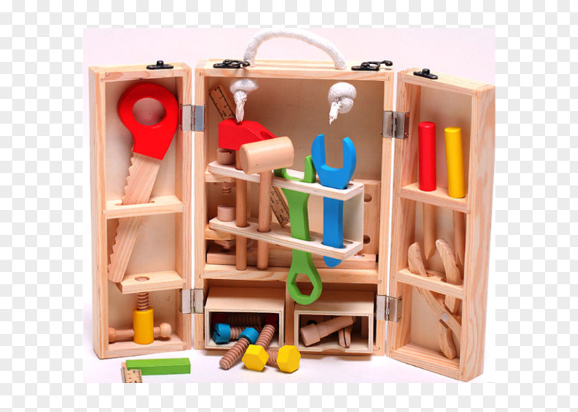 Box Wooden Tool Child Toy PNG