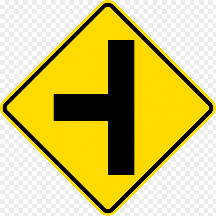 Traffic Signs Three-way Junction Intersection Road Sign PNG